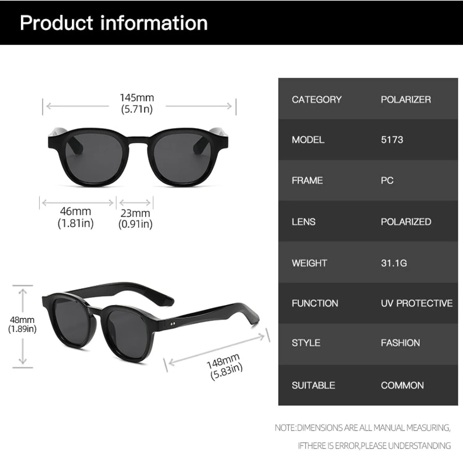 Trendy Round Sunglasses Popular Trending Shades Small Eyewear Sun Glasses Female Male Uv400