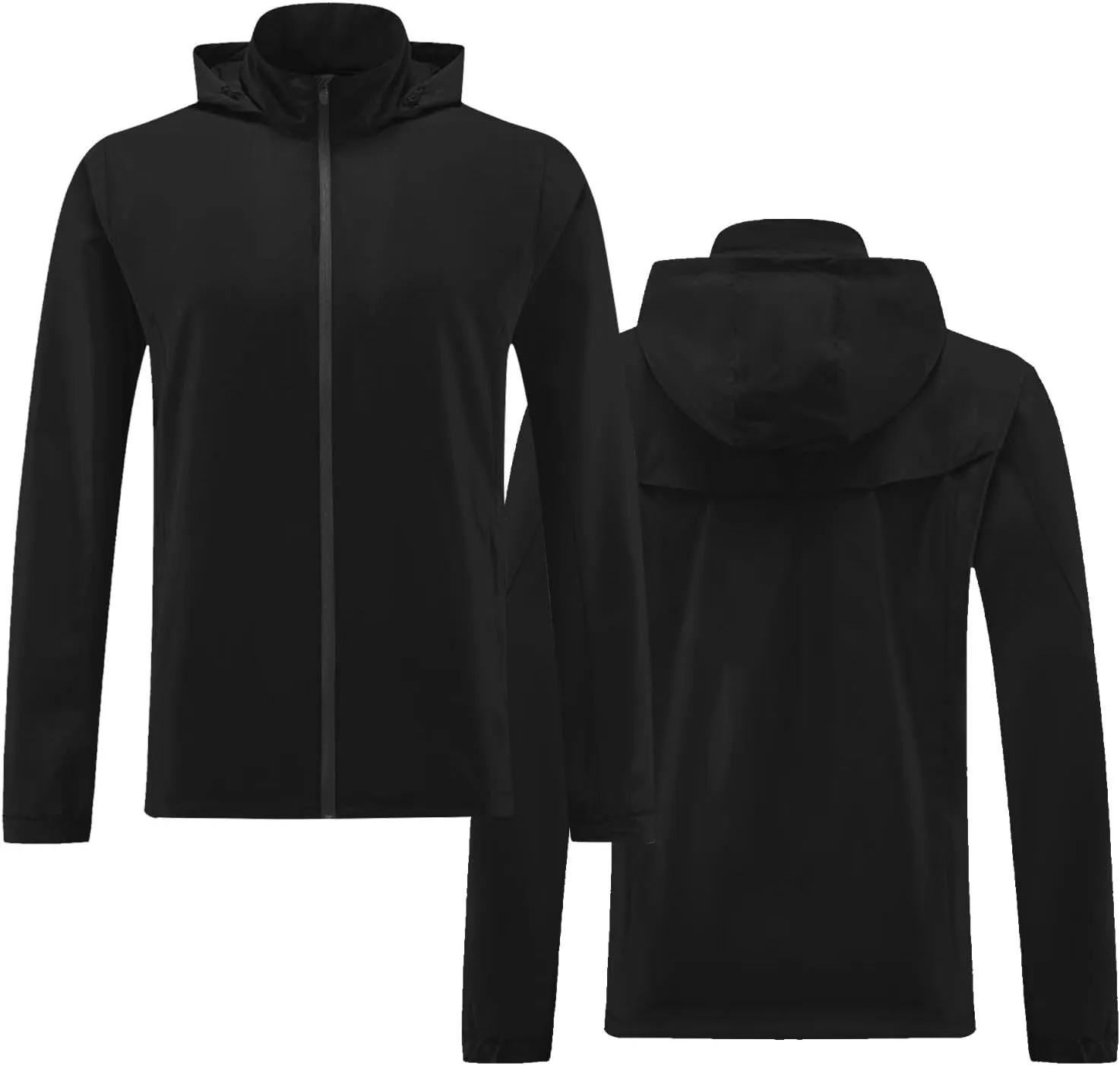 UPF 50  Sun Protection Shirt for Adults and Kids Quick Dry Windbreaker Waterproof Outdoor Full Zip Up Raincoat