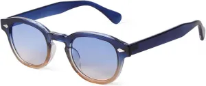 Vintage Fashion Round Sunglasses Women Men Retro Rivet Lens Glasses Female Uv400