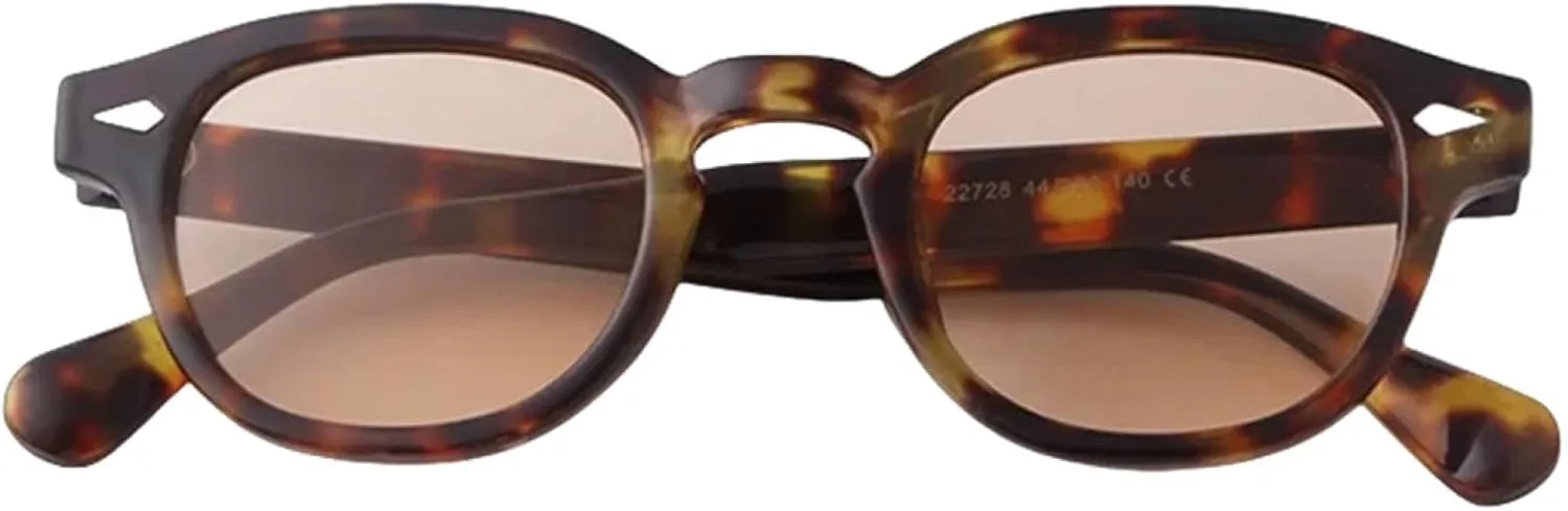 Vintage Fashion Round Sunglasses Women Men Retro Rivet Lens Glasses Female Uv400
