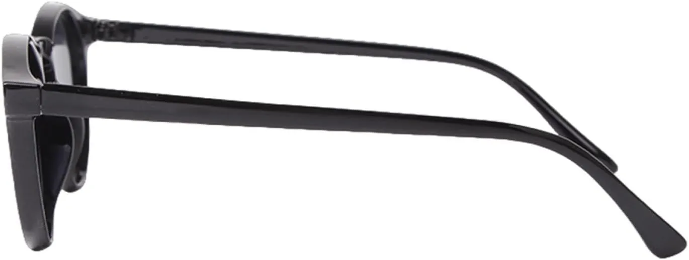 Vintage Rivet Tortoiseshell Small Round Sunglasses for Men Women Classic Glasses