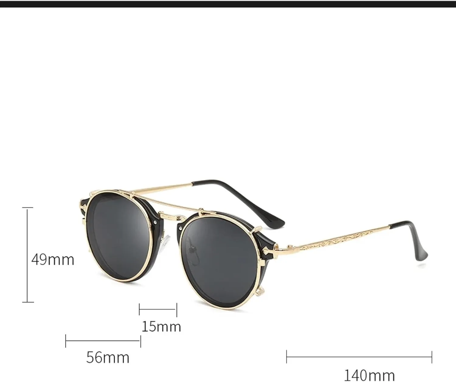 Vintage Round Sunglasses for Men Uv400 Protection