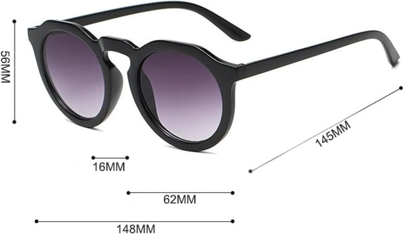 Vintage Round Sunglasses Women Fashion Orange Sun Glasses for Female Shades Uv400 Eyeglasses