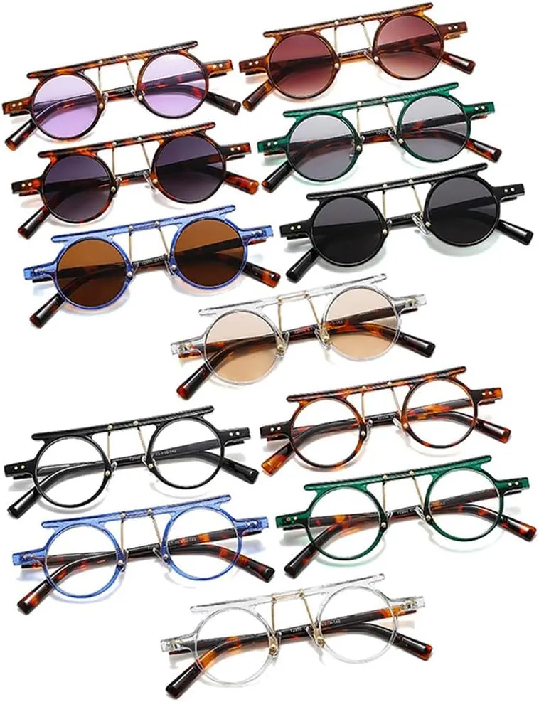 Vintage Small Round Sunglasses Popular Fashion Punk Sun Glasses Shades UV400