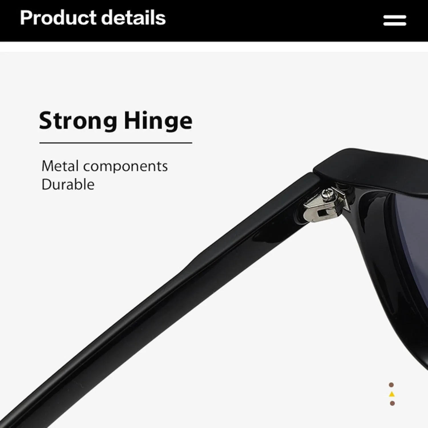 Vintage Thick Frame Round Sunglasses Uv400