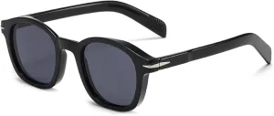 Vintage Thick Frame Round Sunglasses Uv400