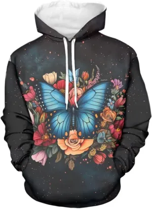 WELLFLYHOM Womens Cute Animal Print Hoodie Sweatshirt Drawstring Long Sleeve Pullover Tops with Pocket