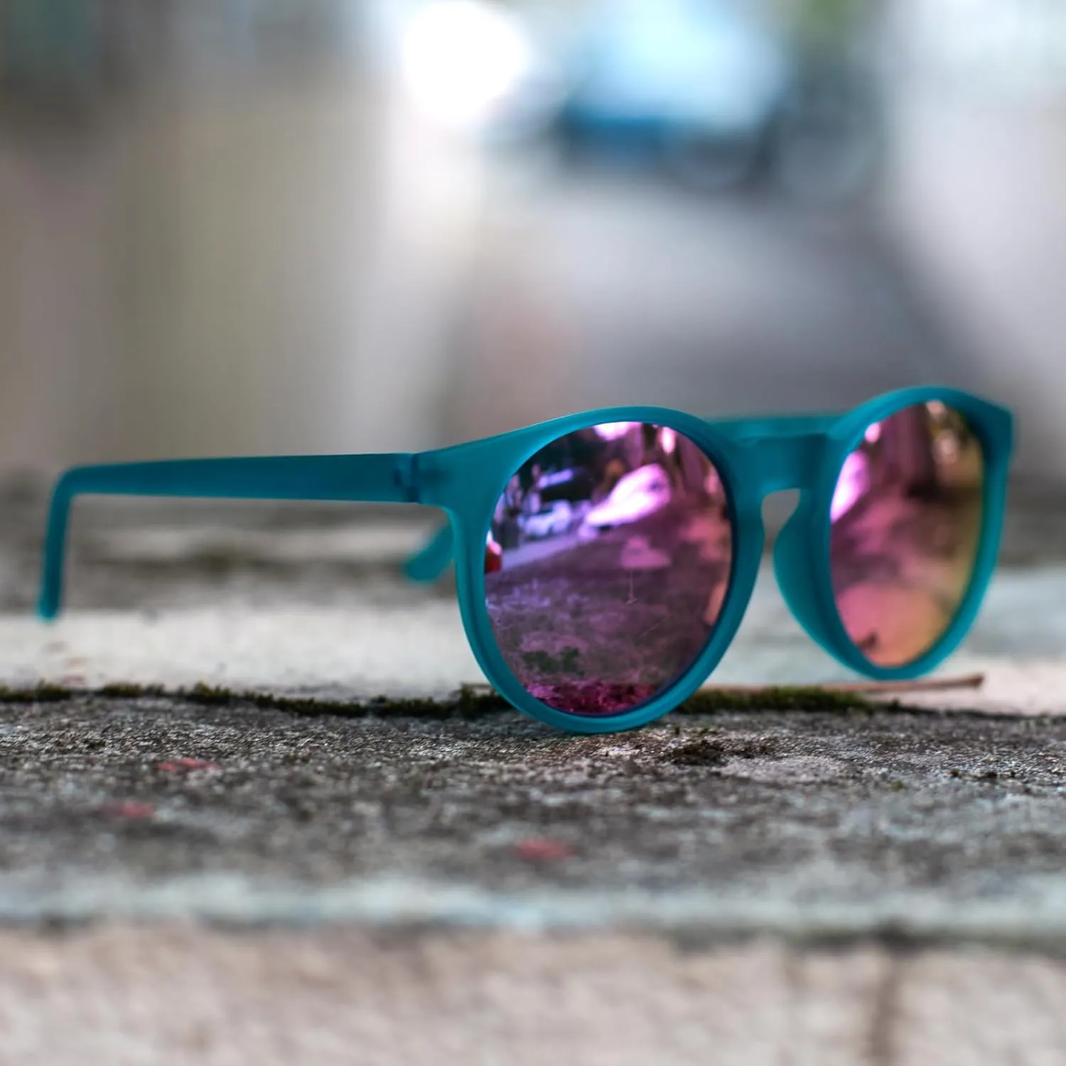 WISTON Polarized Round Sunglasses for Women & Men,Running Sunglasses Retro Classic UV400 Protection TR Frame Lightweight 8107