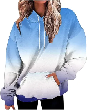 Women 2024 Oversized Sweatshirts Neno Print Drawstring Cute Hoodies Pullover Tops Fall Winter Trendy Clothes