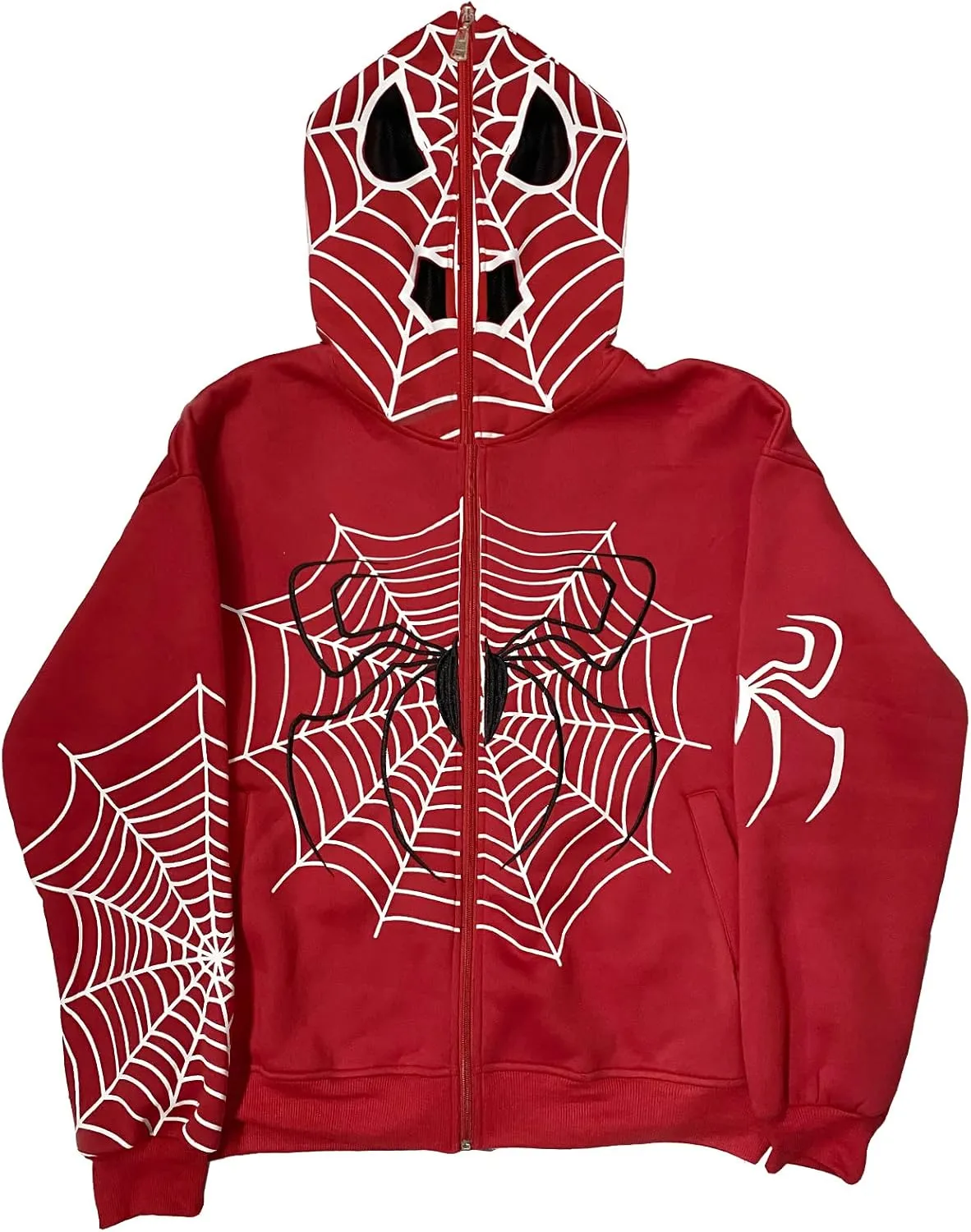 Women Gothic Zip Up Hoodie Y2k Graphic Long Sleeve Sweatshirt Aesthetic Punk Oversized Jacket with Pockets