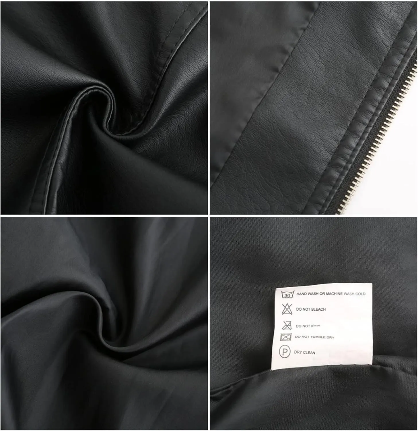 Womens Faux Leather Jackets, Long Sleeve Zipper Slim Motorcycle Jacket, Casual Open Front PU Coat Outwear (Color : Gold, Size : X-Large)