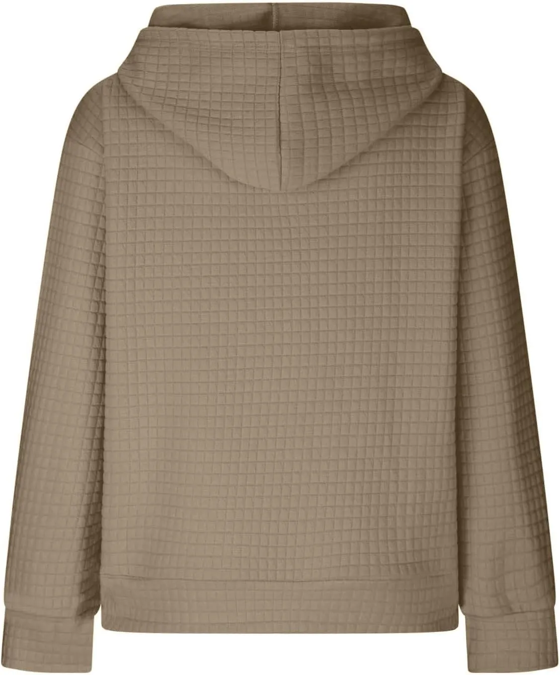 Womens Hoodies Long Sleeve Solid Drawstring Hoodie Sweatshirts For Women Casual Pullover With Pockets Tops 2024