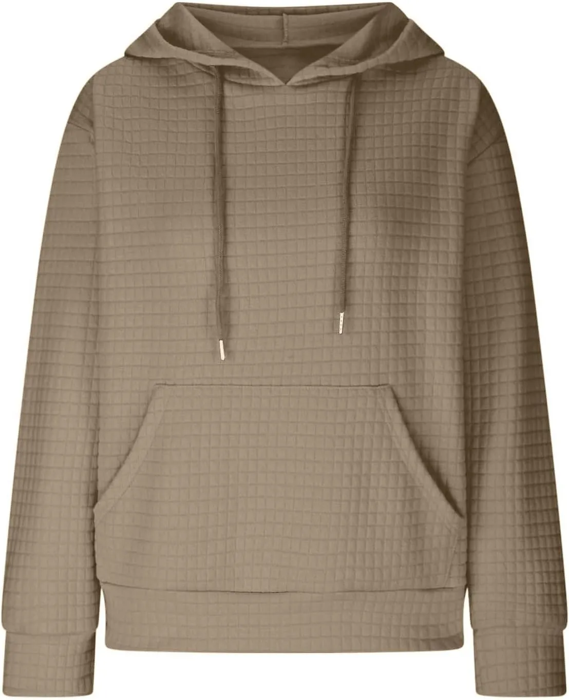 Womens Hoodies Long Sleeve Solid Drawstring Hoodie Sweatshirts For Women Casual Pullover With Pockets Tops 2024