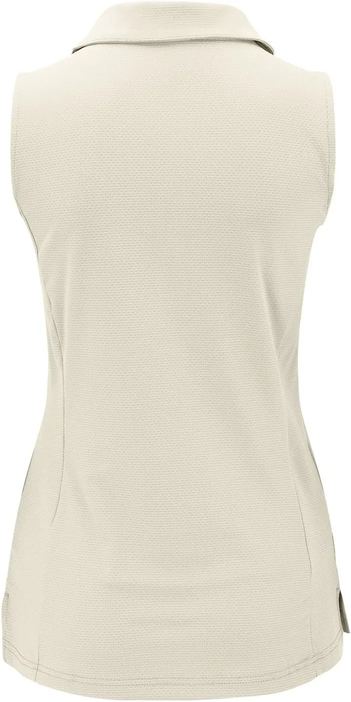 Women's Summer Solid Color Button T Shirt Stand Up Collar Sleeveless Casual Sports Top Tennis T Loose Casual T Shirt