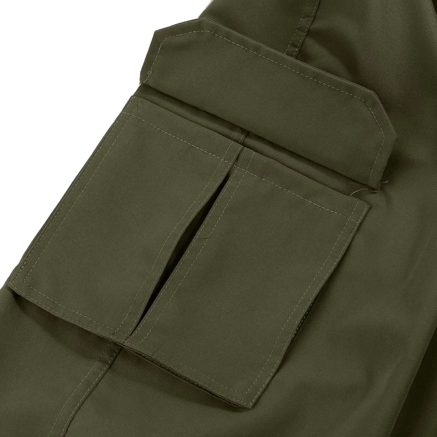 XIAXOGOOL Baggy Cargo Pants,Plus Size Cargo Pants for Men Casual Joggers Athletic Pants Loose Fit Outdoor Relaxed Trousers
