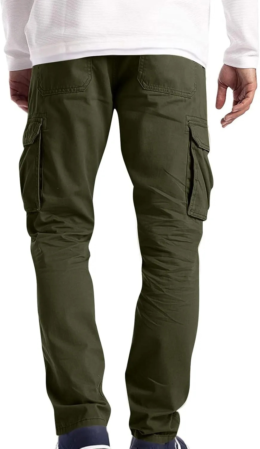 XIAXOGOOL Baggy Cargo Pants,Plus Size Cargo Pants for Men Casual Joggers Athletic Pants Loose Fit Outdoor Relaxed Trousers