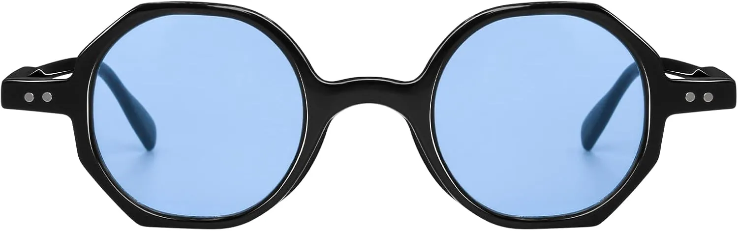 Xpectrum Small Retro Hippie Round Sunglasses for Men Women Vintage Circle Sun Glasses