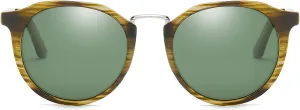 ZENOTTIC Retro Polarized Round Sunglasses for Men Women Vintage Style UV400 Protection Lens