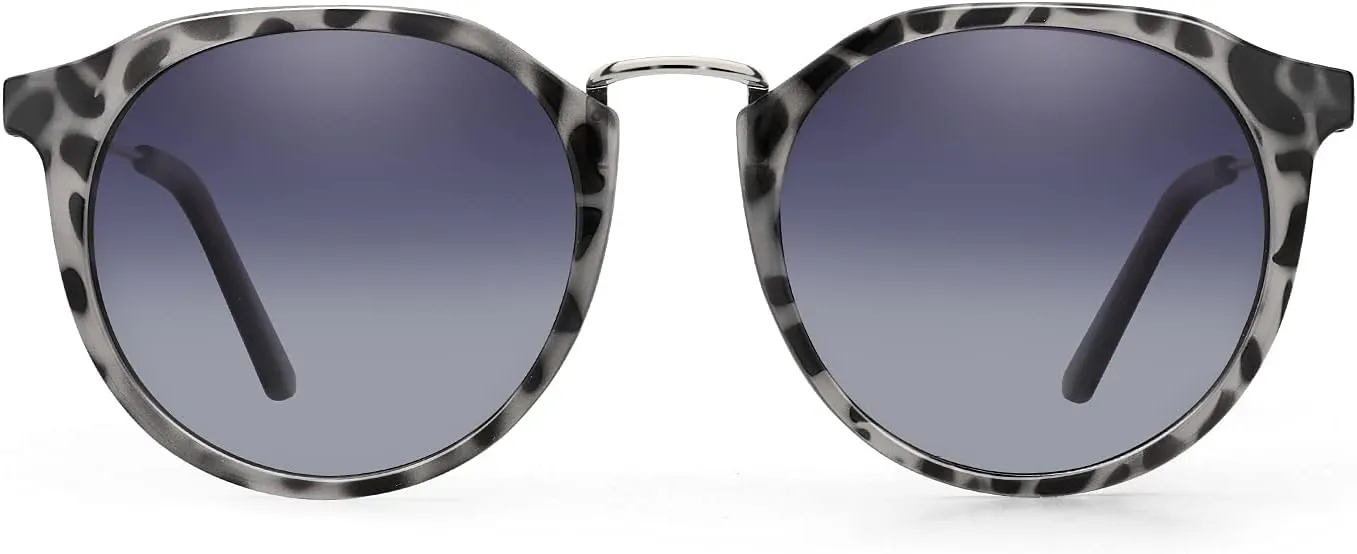 ZENOTTIC Retro Polarized Round Sunglasses for Men Women Vintage Style UV400 Protection Lens
