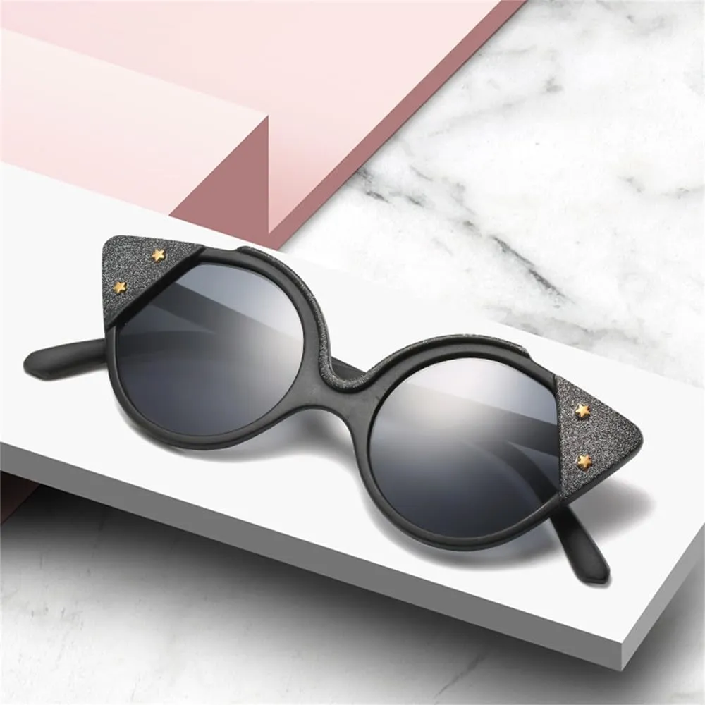 ZIUTNSAV-Round Sunglasses Women Man Women Cat Eye Sun Glasses Classic Vintage UV400 Outdoor