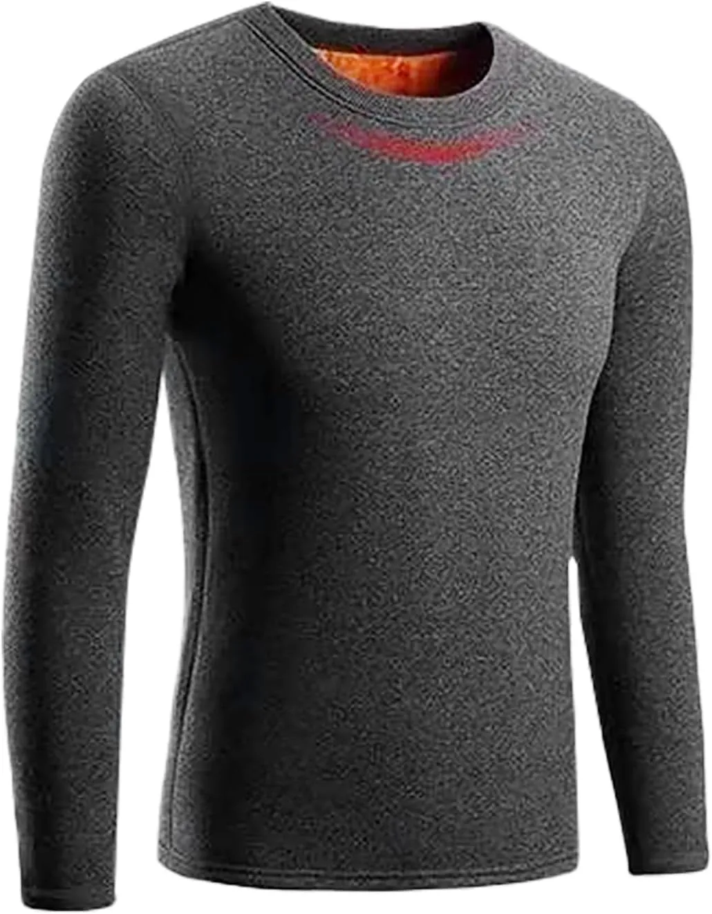 ZYXTIM Mens Thermals Sherpa Lined Undershirt Fleece Thicken Pullover Basic Tops Sweatshirt John Shirts Loungewear Oversized