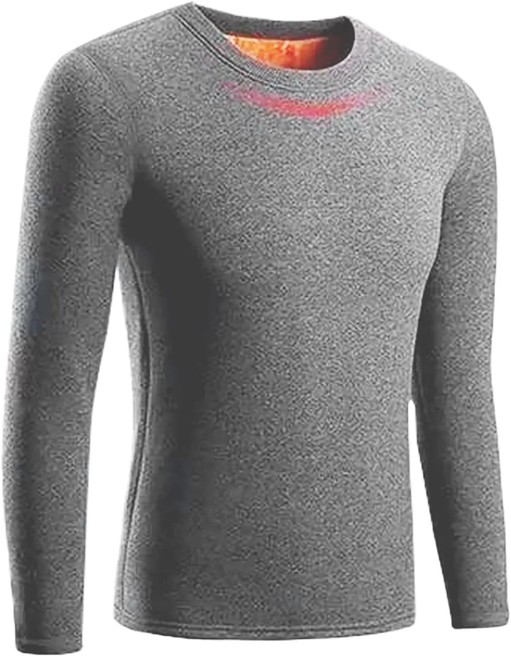 ZYXTIM Mens Thermals Sherpa Lined Undershirt Fleece Thicken Pullover Basic Tops Sweatshirt John Shirts Loungewear Oversized